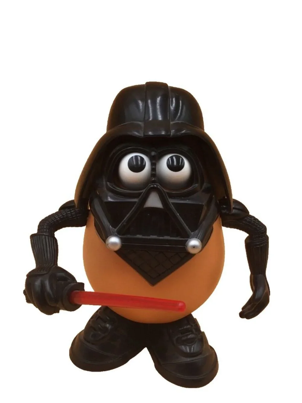 Stars Wars Darth Tater Figure Mr Potato Head Toy Red Light Saber Glowing Eyes